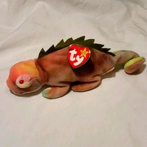 RARE Iggy the Iguana Ty Beanie Babies W/ ERRORS